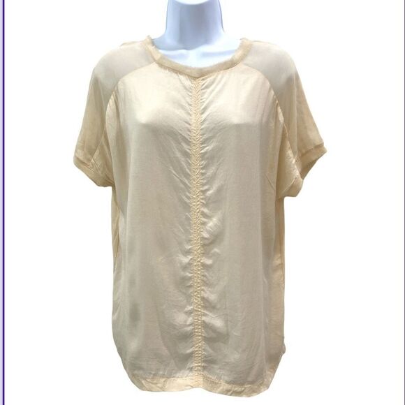 Zara Light Beige Pullover Blouse - Picture 2 of 7